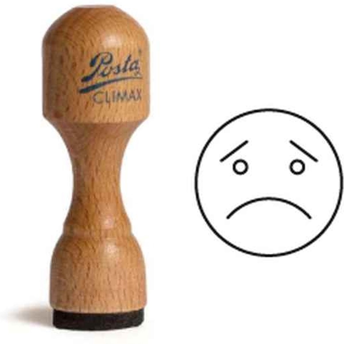 POSTA Prêt à stamper | Smiley-stempel | 18MM | terneergeslagen 1